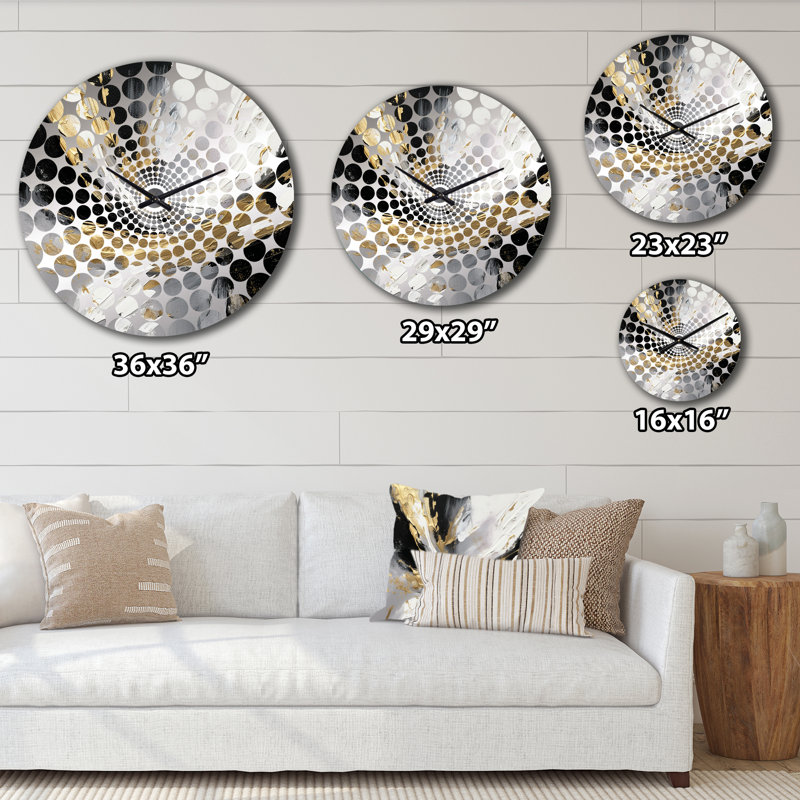 Malieya - Horloge murale abstraite, Grand