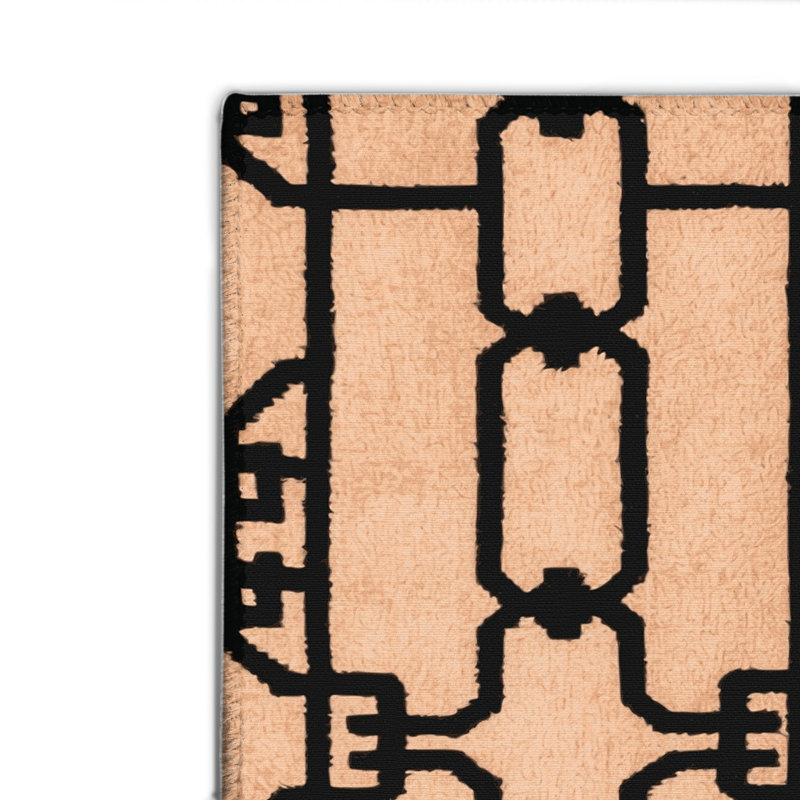 Trellis Brown Indoor and Outdoor Area Rug, Rectangle 8' x 10'