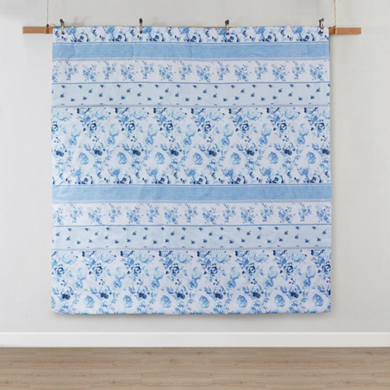 Floral Striped Comforter Set, Twin Comforter