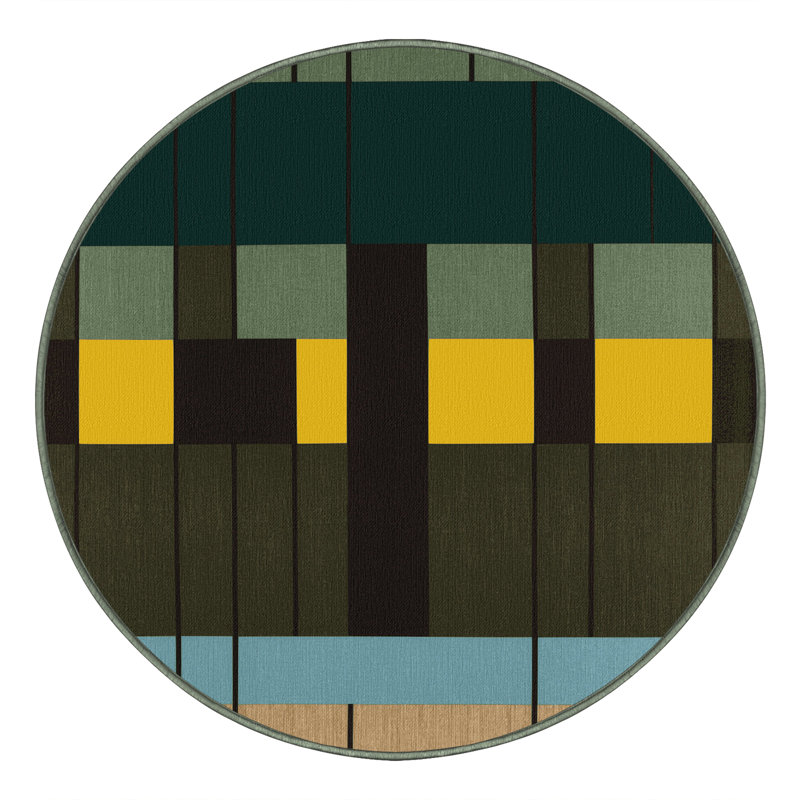 Tesselated Terrain Rug, Round 5'