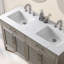 Meuble-lavabo double 54 po avec dessus Sebastiano-111376226