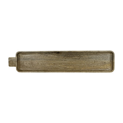 Foreside Home & Garden 27 Inch Serving Board Tray Natural Mango Wood