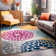 Rearick Floral Pink/Blue/Teal Area Rug