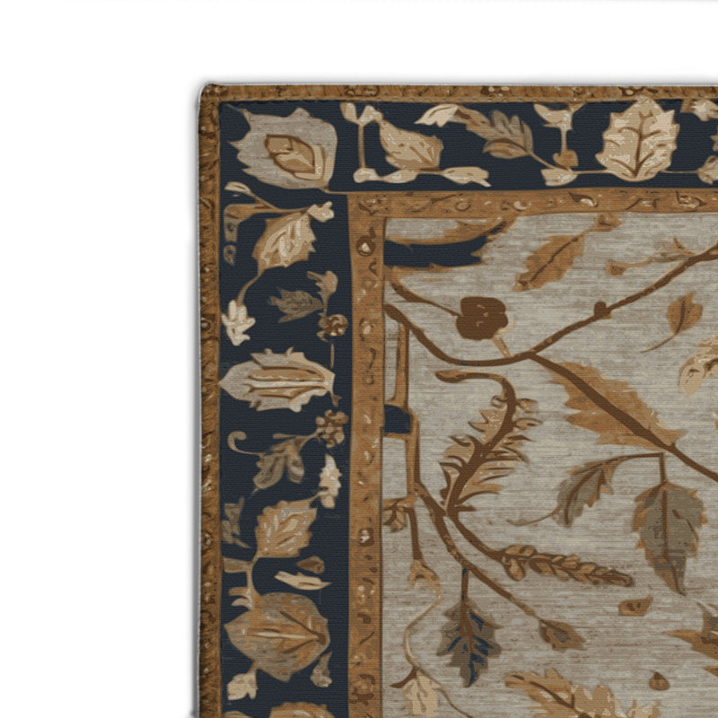Tapis turc intérieur et extérieur gris, Rectangulaire 2 pi x 3 pi
