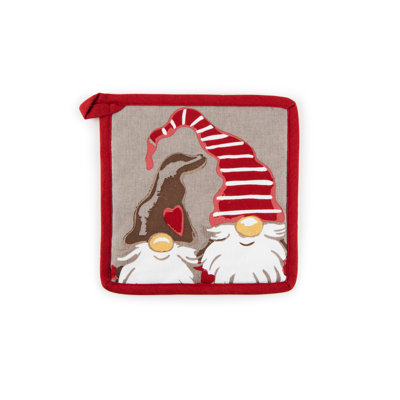 Excelsa Gnomo Christmas Cotton Potholder