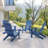Sareen Adirondack Chair Plastic Weather Resistant Fire Pit Chair-443982189
