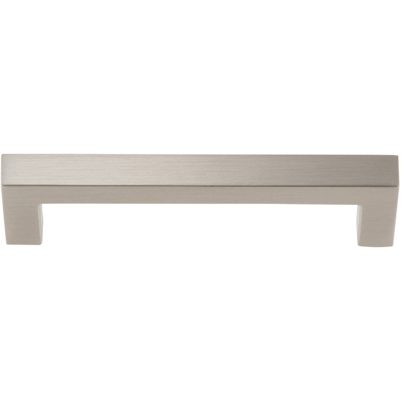 Brushed Nickel Modern Bar Handle with Mounting Hardware