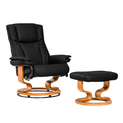 Robey Manual Swivel Recliner with Footstool