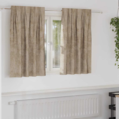 Curtain With Curtains 2 Pcs Velvet