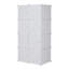 Meuble combinant étagères et structure métallique avec tringle de suspension, poids : 6,2 kg, rangement