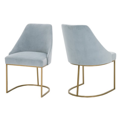 Bak 19'' H Upholstered Metal Cantilever Chair