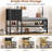 Hall Tree With Bench And Shoe Storage,7-in-1 Entryway Bench With Coat Rack, Hall Tree With Storage Bench, Hangrod And 9 Hooks, Rustic -903264596