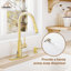 Willow Single-Handle Pull Down Sprayer Kitchen Faucet with Infrared Sensor, Soap Dispenser and Deck Plate-76655478