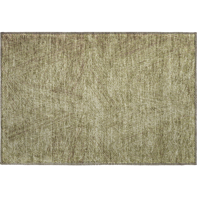 Premium Machine Washable Natoma AMF991 Lines Rug, Rectangle 1'8" x 2'6"