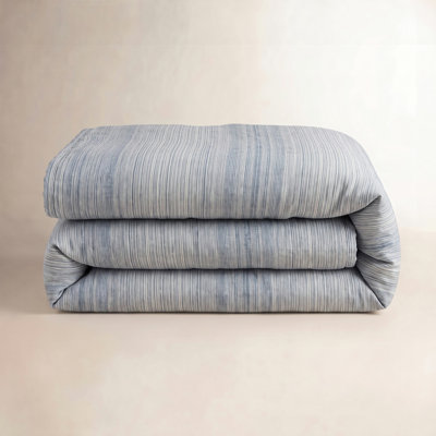 Sterling Stripe Linen Blue Duvet Cover
