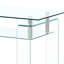 Table basse en verre transparent pour le salon - rangement à 2 couches, mobilier de salle de recours moderne avec rangement