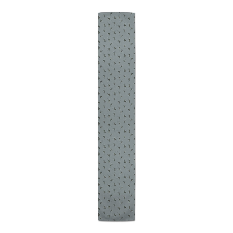 Rectangular Table Runner, 72" x 16", Blue/Dark Gray