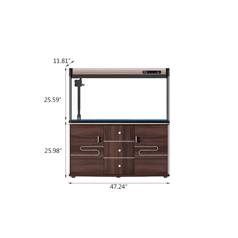 Mid-Size Floor-Standing Aquarium With Cabinet