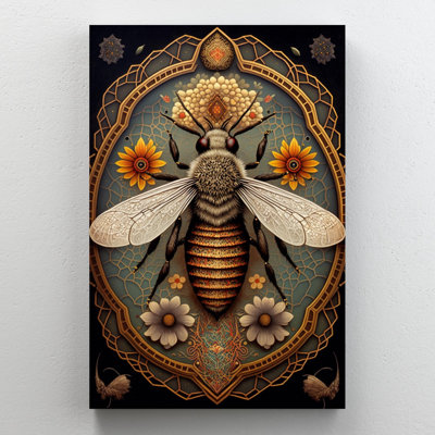 " Poppies And Bee "