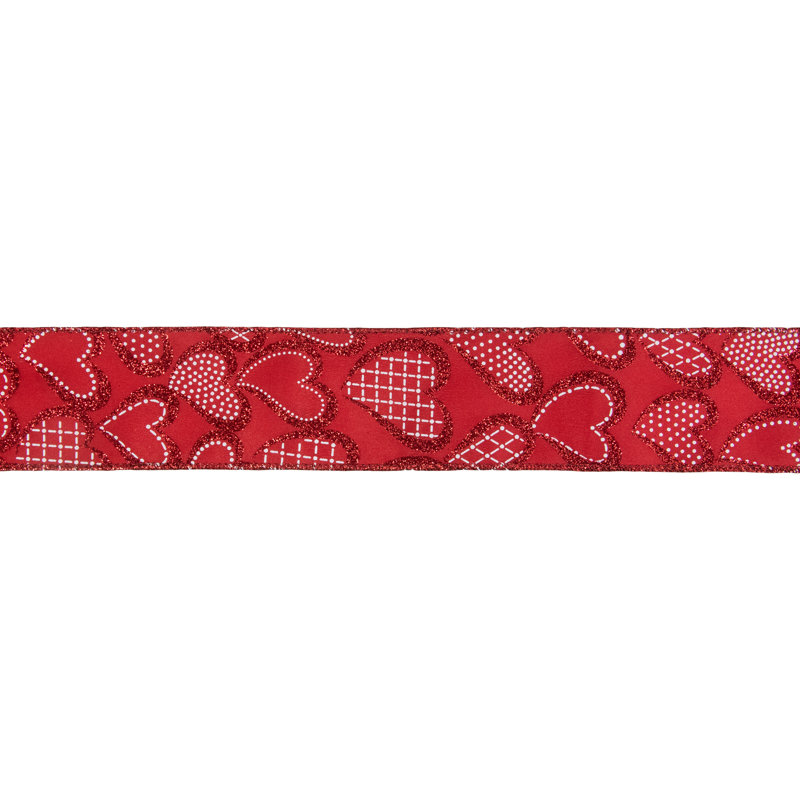 2.5 in. Abstract Fabric Shatterproof Ribbon
