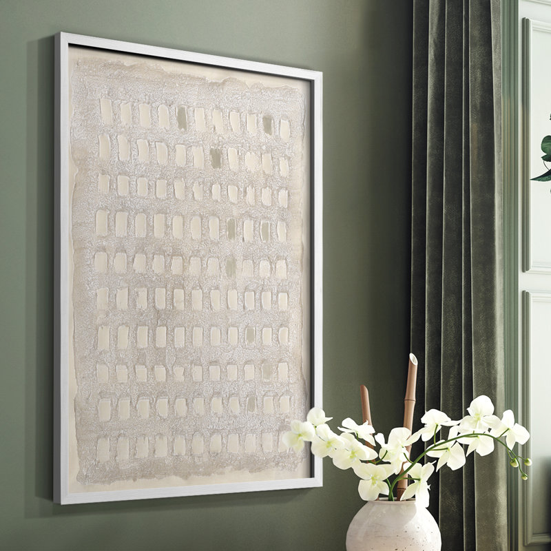 Impression encadrée Pearl Punch Card II - bois massif, H 10 po x l 8 po, Cadre simple blanc