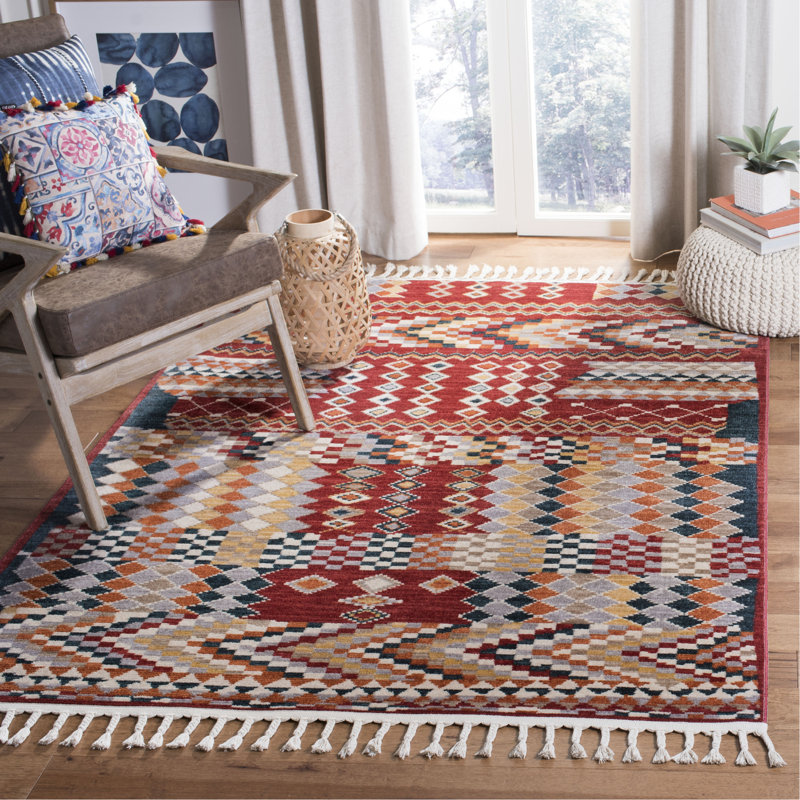 Bontrager Southwestern Indoor/Outdoor Rug, Rectangle 5'1" x 7'3"