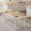 Extendable Metal Base Dining Table