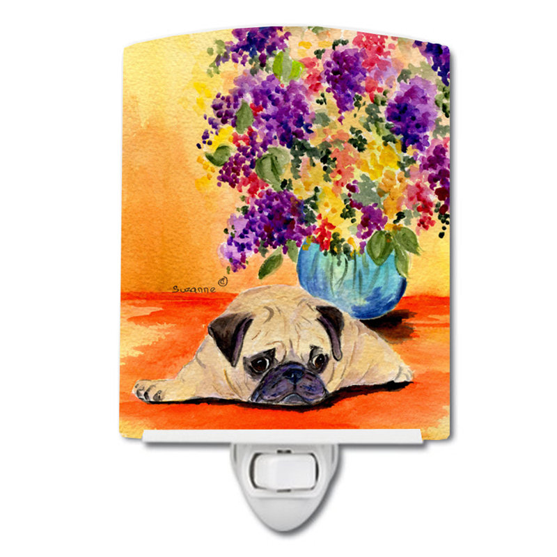 Pug Ceramic Night Light