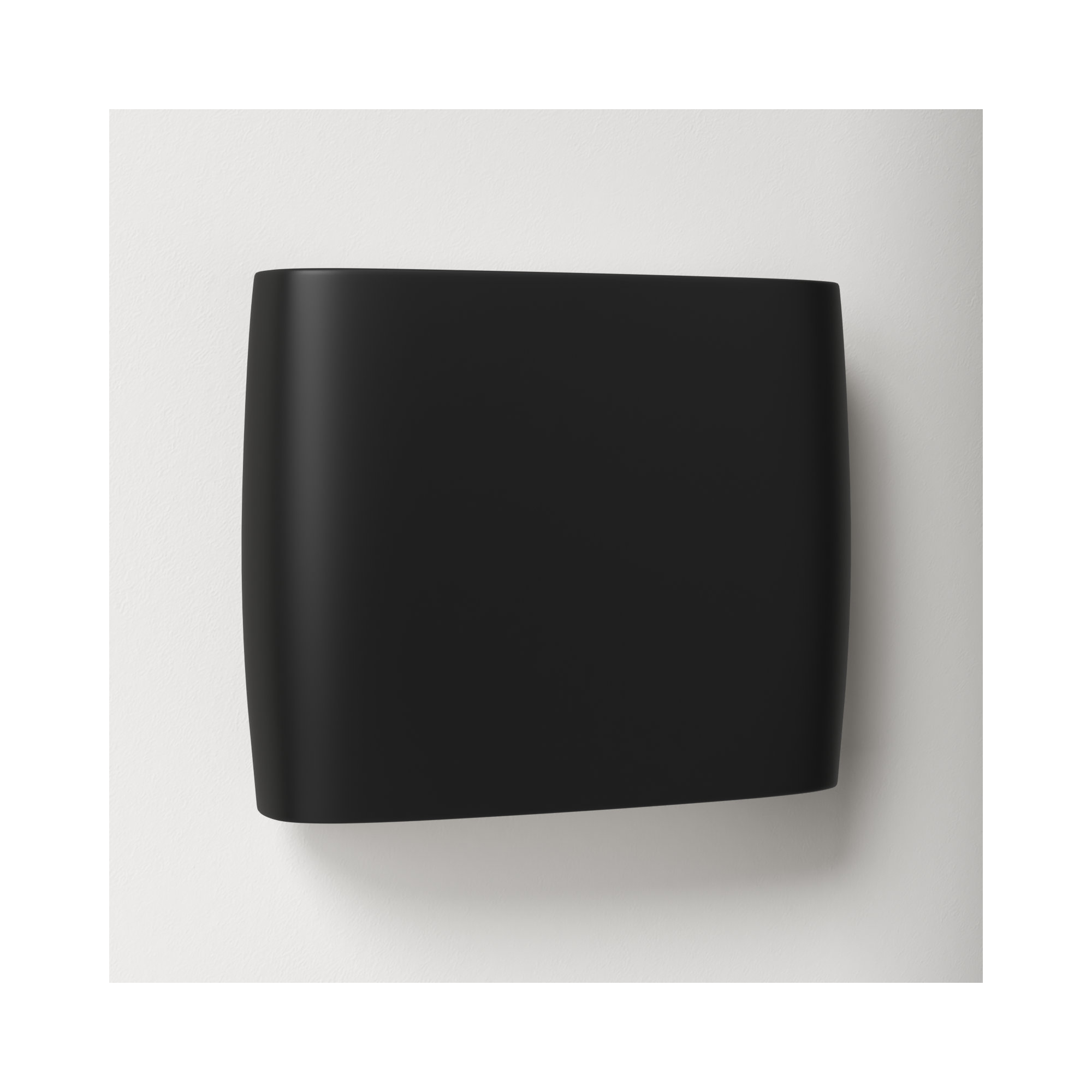 Logan Outdoor Ceramic Wall Light, Carbon Matte Black, LED, 9.75" H x 12" W x 4" D