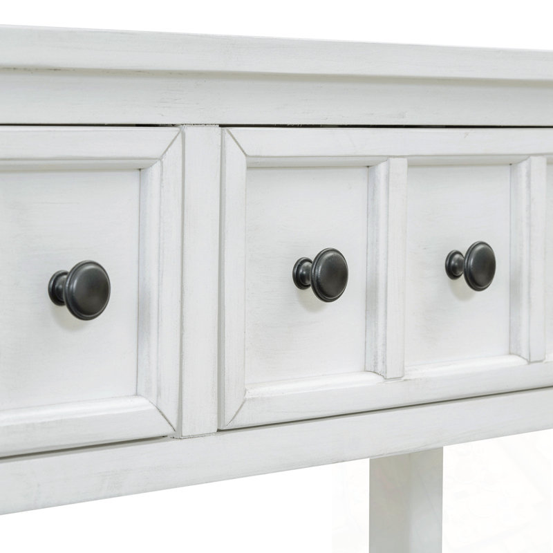 Table d'appoint Tarsita, Blanc antique