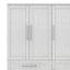 Armoire penderie 4 portes avec 3 tiroirs de rangement intégrés-767175793