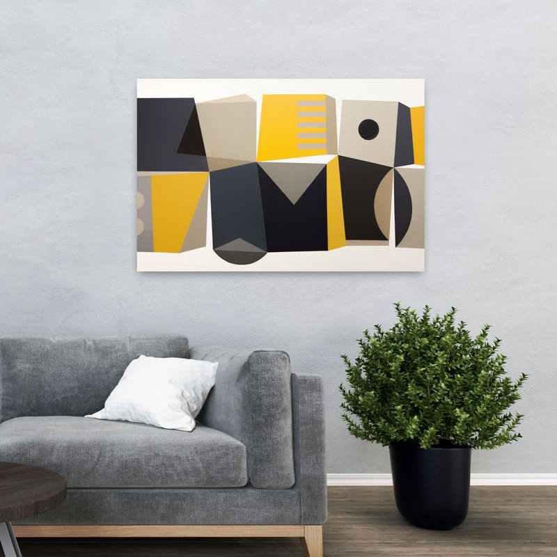 Art contemporain contemporain abstrait, H 32 po x l 48 po