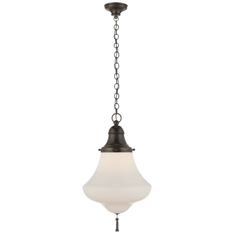 Ralph Lauren Home Xavier 1 Light Pendant, Bronze, 23.5" H x 14" W x 14" D