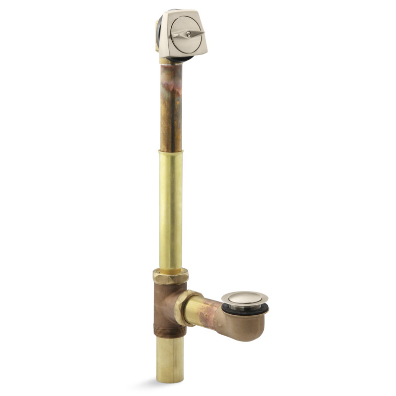 Clearflo Leg Tub Drain with Overflow, Vibrant Brushed Bronze