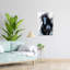 «Powerful Black Horse Contemporary», reproduction d'art murale-798182428