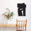 «Abstract Black Form Abstract», reproduction d'art murale contemporaine-2052853017