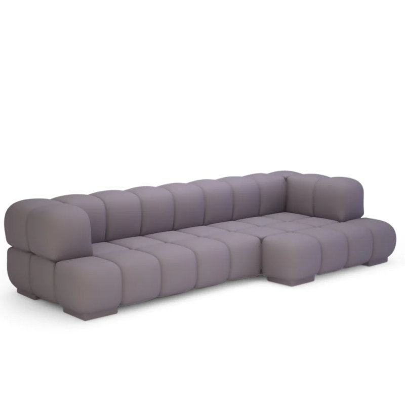 Canapé standard à accoudoirs encastrés Block 127,6 "