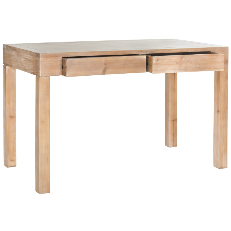 Bureau en bois massif Evangelyne, Miel naturel