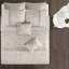 Très grand édredon brodé - 8 pièces élégance pour chambre à coucher, rembourré et imprimé Flair-120274403