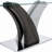 Modern 7-Piece Dining Set with Faux Leather Chairs and Rectangle Tempered Glass Table-1083993052