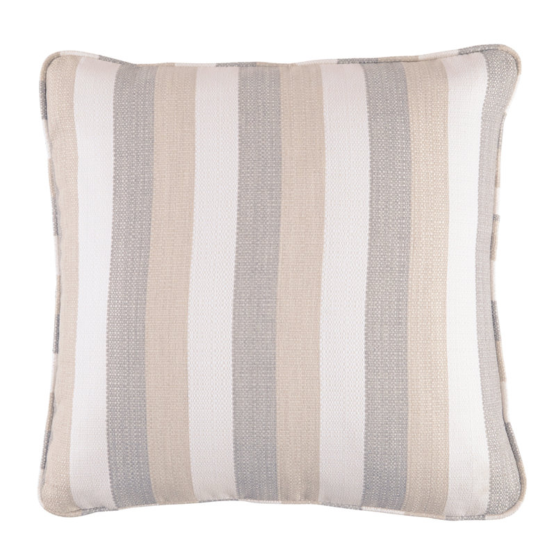 Conlon Striped Outdoor Reversible Throw Pillow