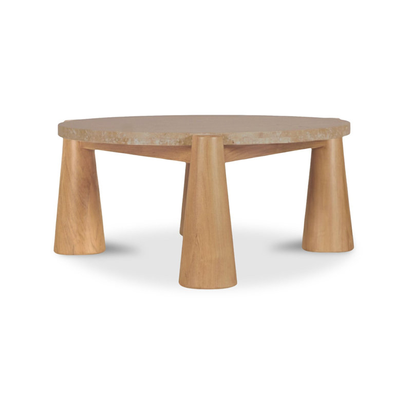 Pax Outdoor Round Teak Coffee Table