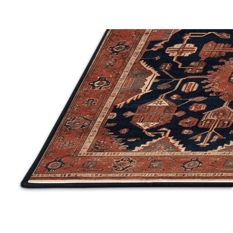 Tapis brun lavable à la machine, Rectangulaire 2 pi x 3 pi