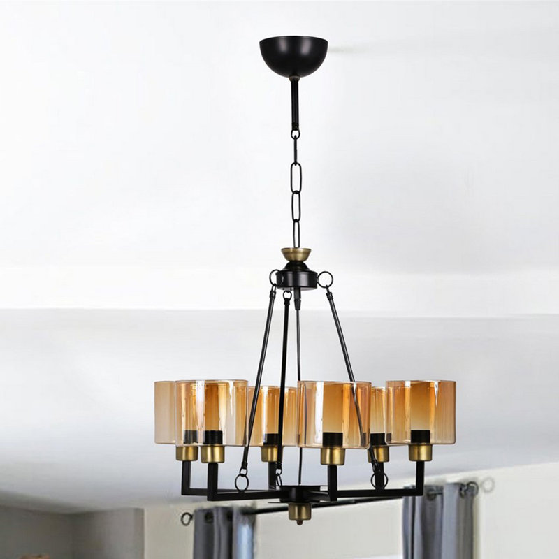 Fenderson 6 - Light Shaded Chandelier