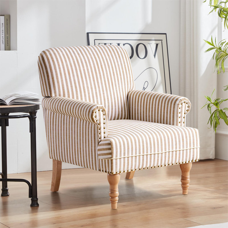 Upholstered Armchair, Brown