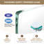 Porte de douche pivotante sans cadre, verre trempé clair de 1/4 po (6 mm), antidéflagrant