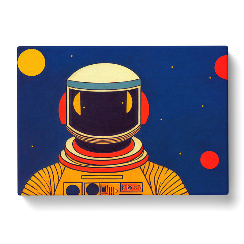 Retro Astronaut Vol.2 - Wrapped Canvas, 50cm H x 76cm W x 3cm D