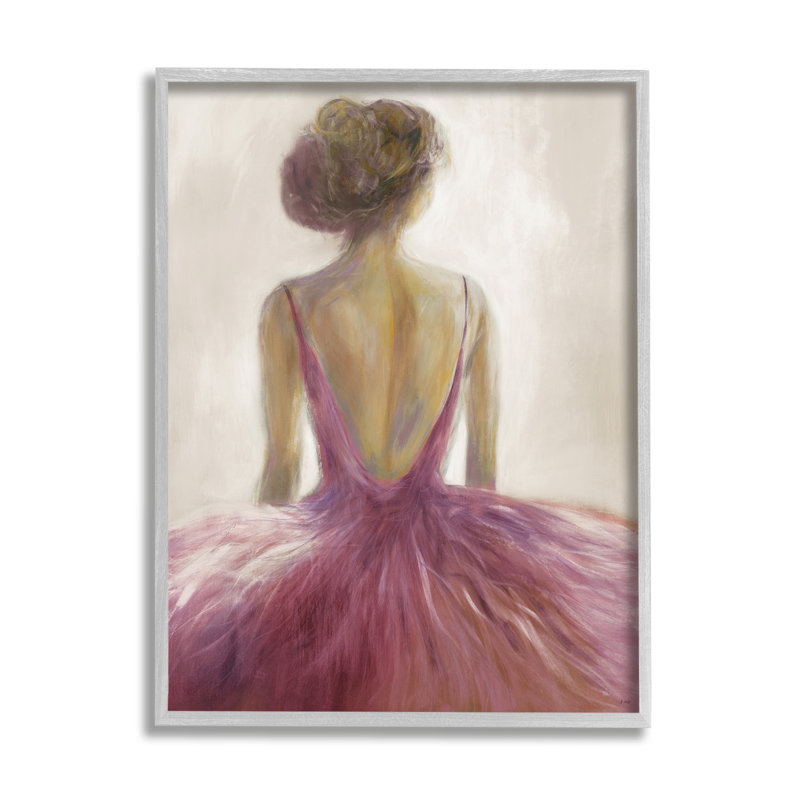 Ballerine tutu, danseuse, Estampe numérique Farmhouse, H 11 po x l 14 po x P 1,5 po