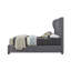 Lit plateforme à oreilles courbé en lin gris foncé-1545427158-1545426989