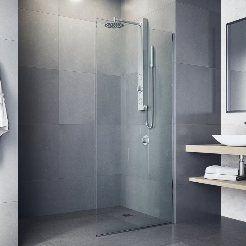 Gardenia 39" H X 4" W 2-Jet Shower System with Hand Wand - Requires existing shower head connection, Stainless Steel